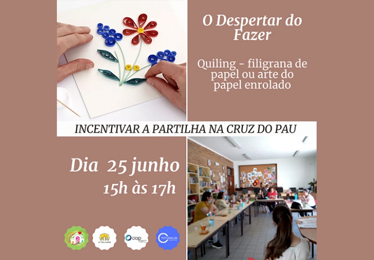 Oficina Quilling - Filigrana de Papel ou Arte do Papel Enrolado